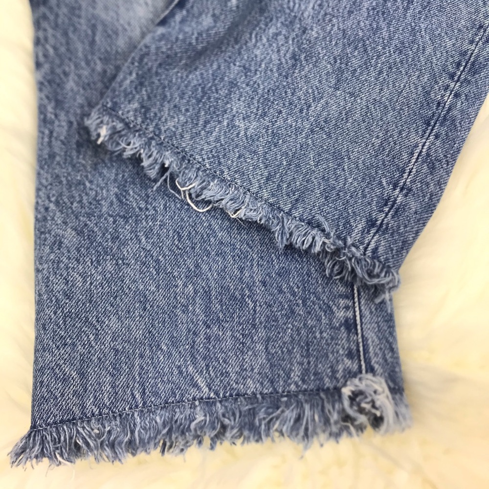3X1  STELLA Straight Crop Frayed Jeans Sz 29 - Picture 5 of 8